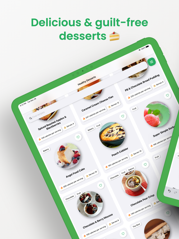 Healthy Dessert Recipes Plan screenshot