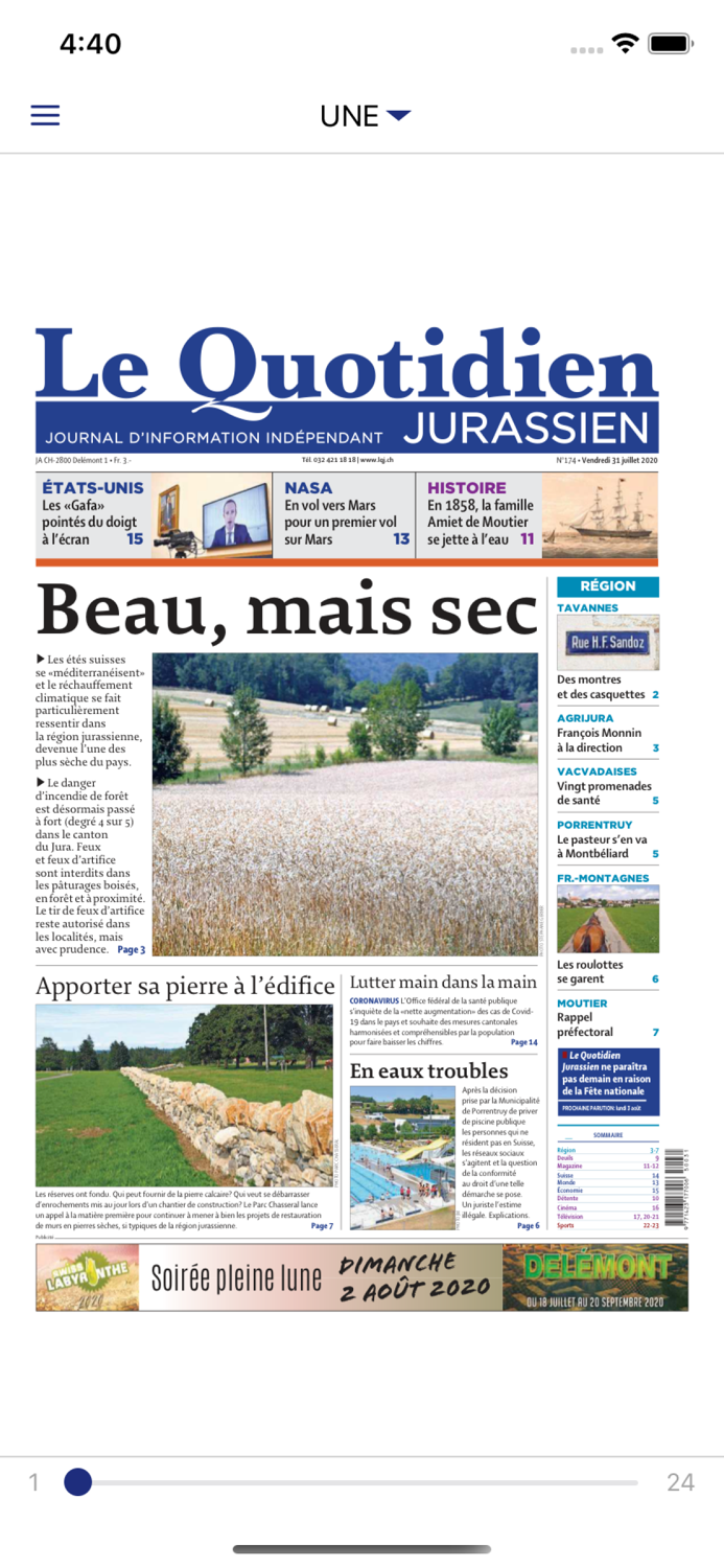 Le Quotidien Jurassien