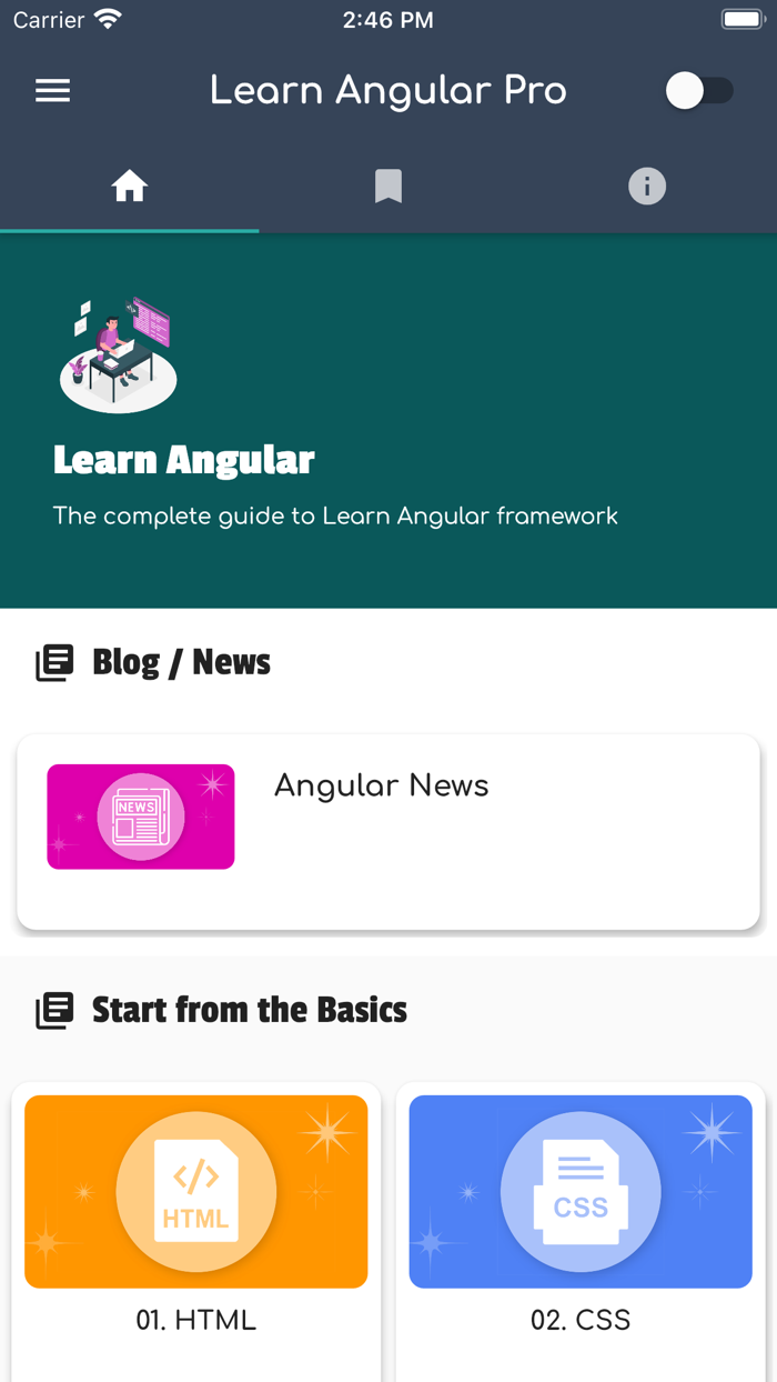 Learn Angular Development PRO