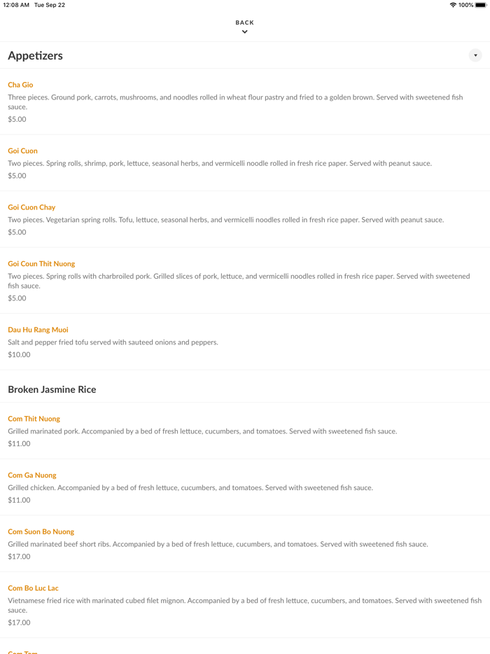 So Ba Vietnamese Restaurant