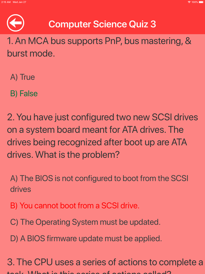 Computer Science Quizzes