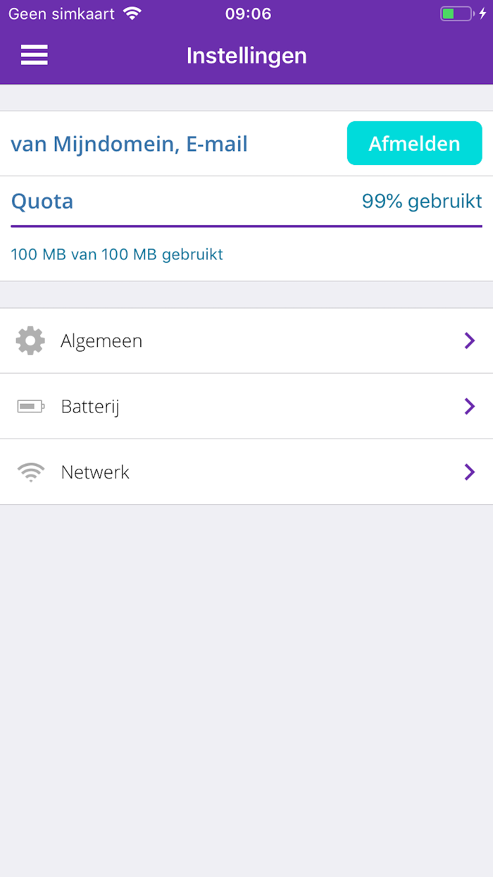 Drive van Mijndomein