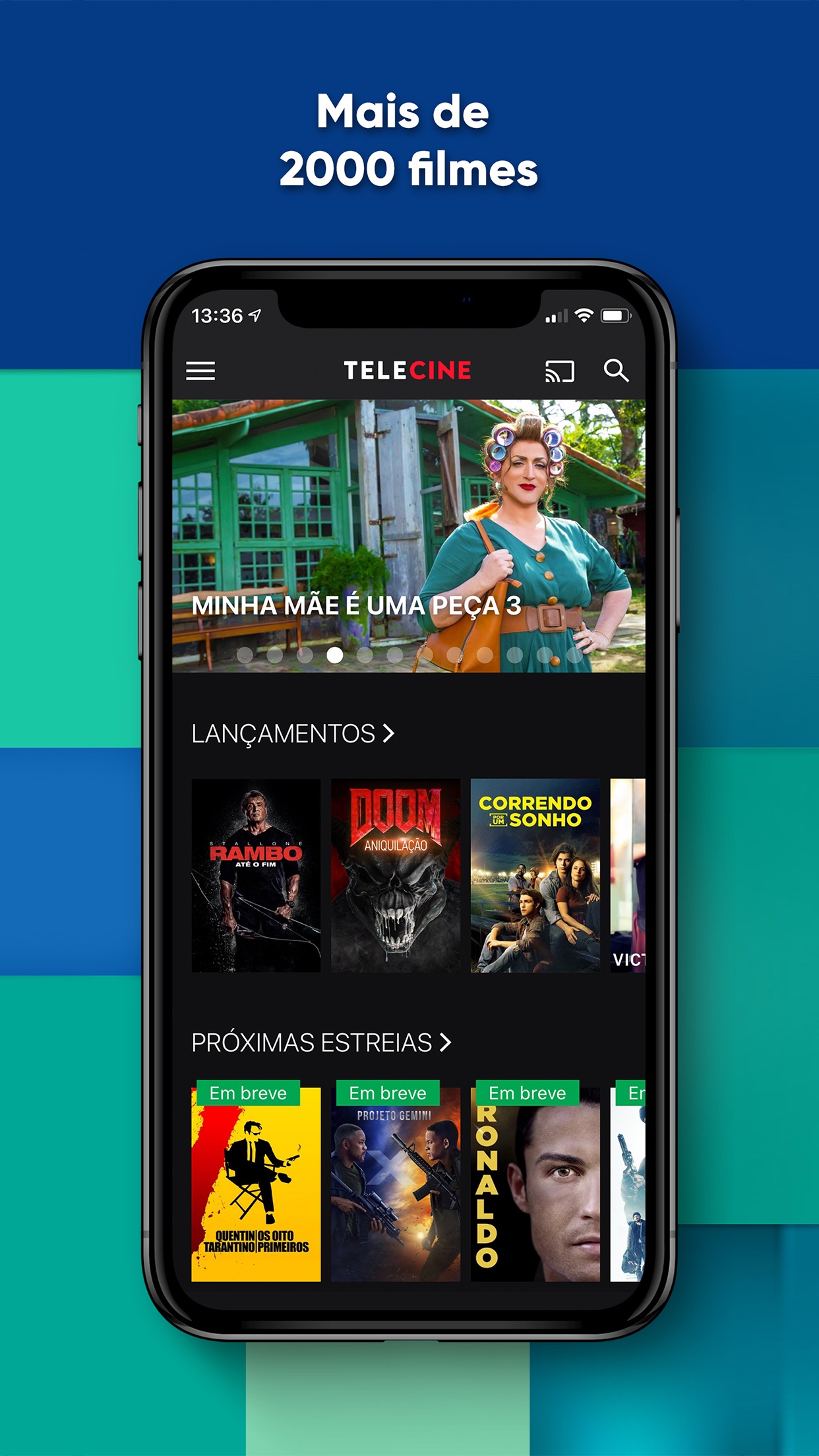 Screenshot do app Telecine – Filmes Online