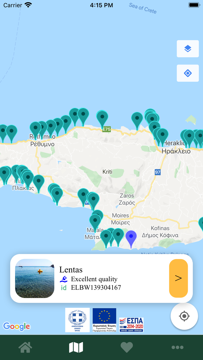 Bathing Waters in Crete