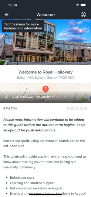 Welcome to Royal Holloway(圖2)-速報App