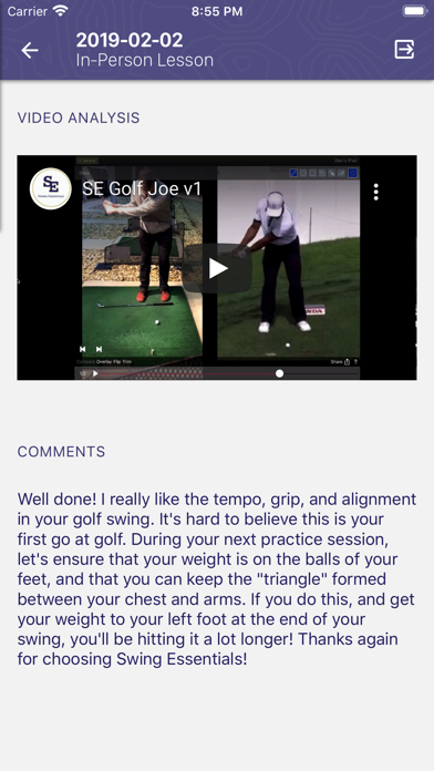 Swing Essentials Golf App screenshot 2
