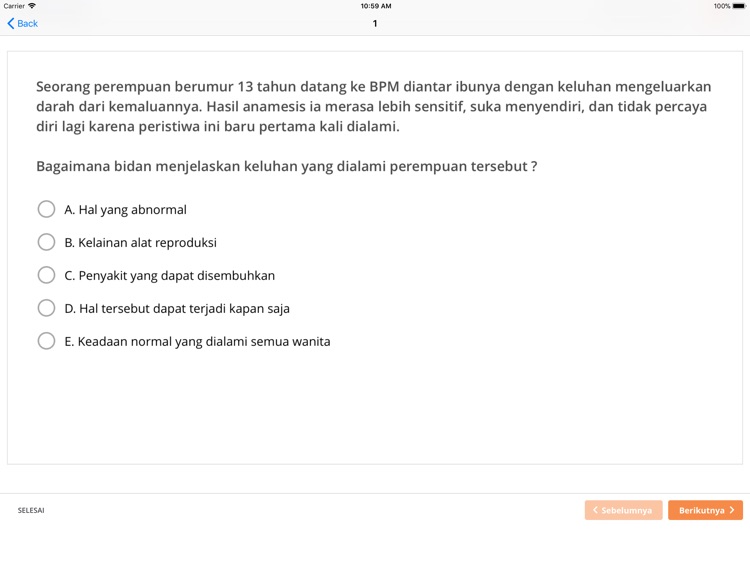 NEO D3 Bidan:Latihan1 for iPad