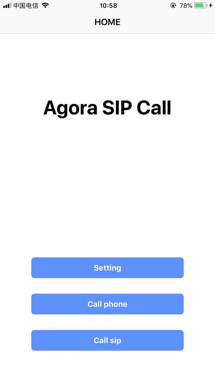 Agora SIP Call
