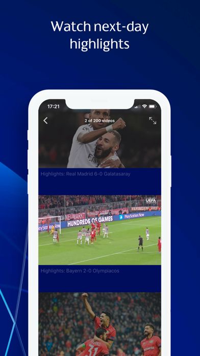 The official UEFA Champions League app Screenshot 4