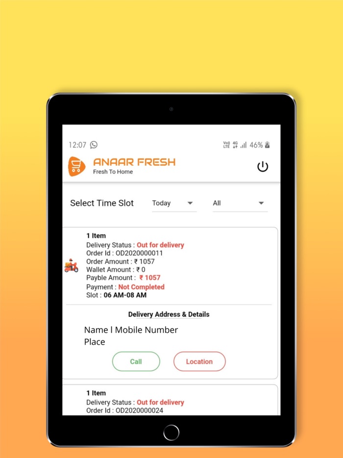 ANAARFRESH - Delivery Partner
