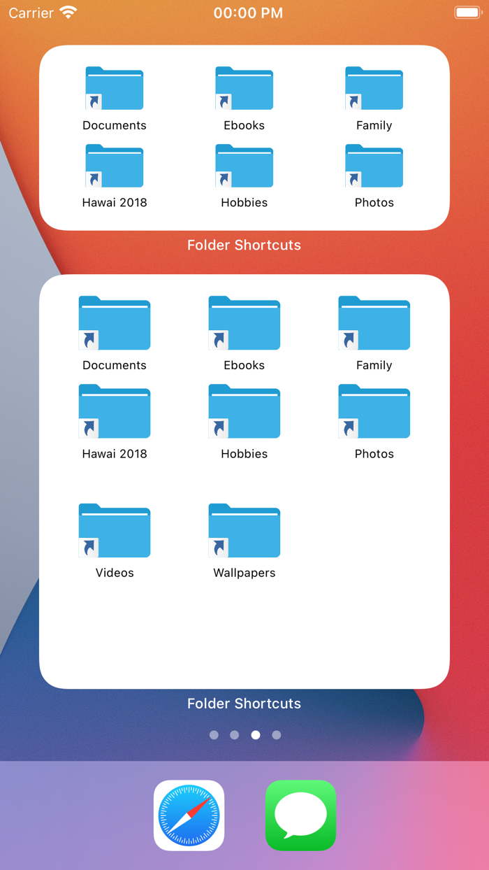 Folder Shortcuts  Homescreen