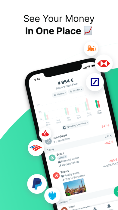 Spendee Budget & Money Tracker iPhone app afbeelding 1