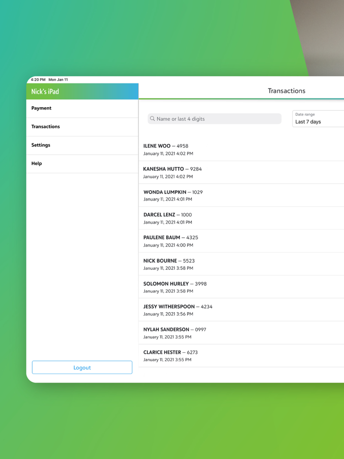 Blackbaud MobilePay Terminal