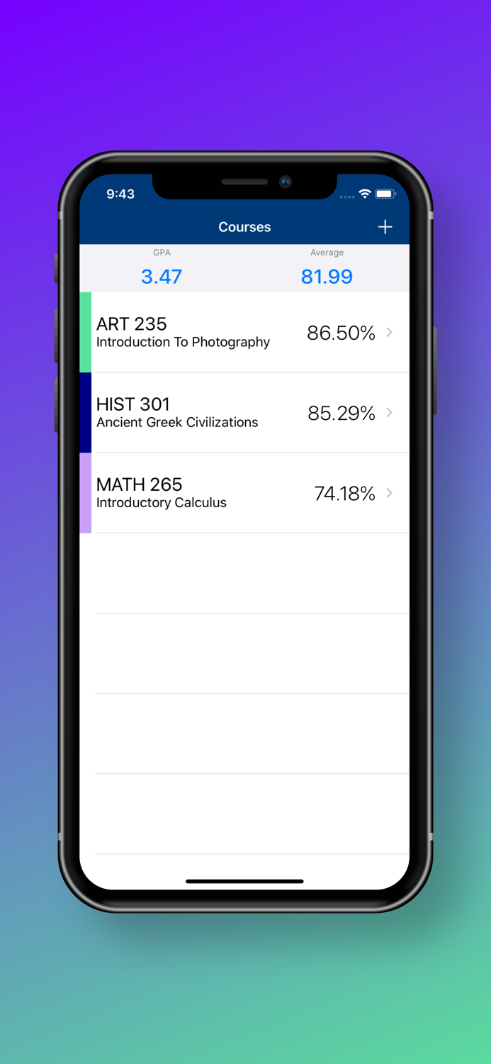 Gradey - Grade Tracker