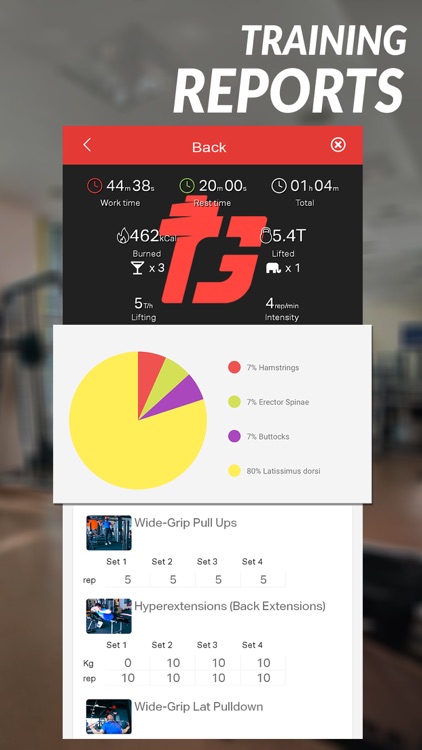 GT Gym Trainer workout log screenshot-2