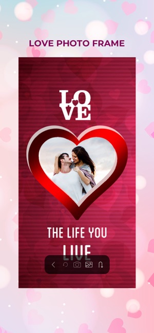 Love Frame Sticker Background