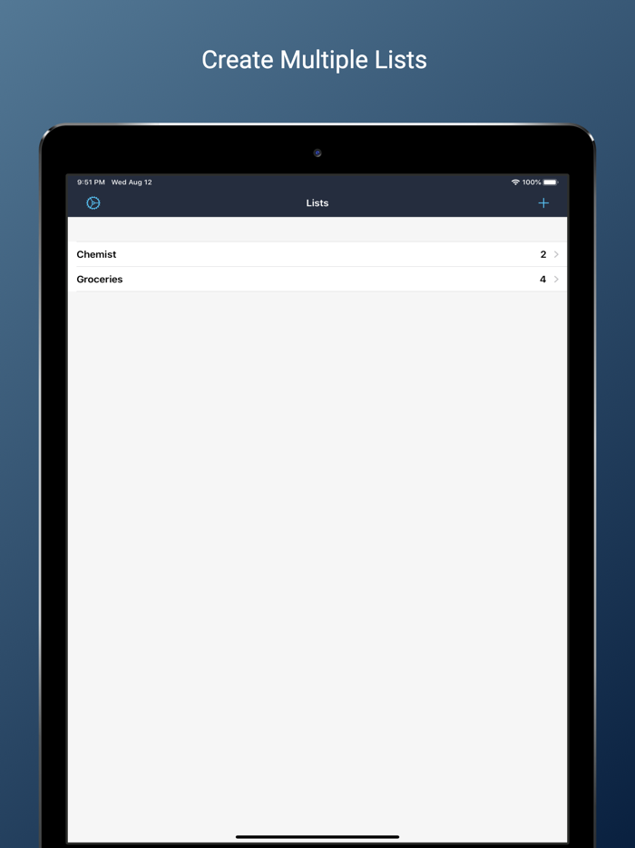 Groceries List - iShop