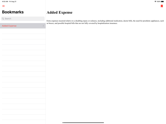 Insurance Dictionary  Terms