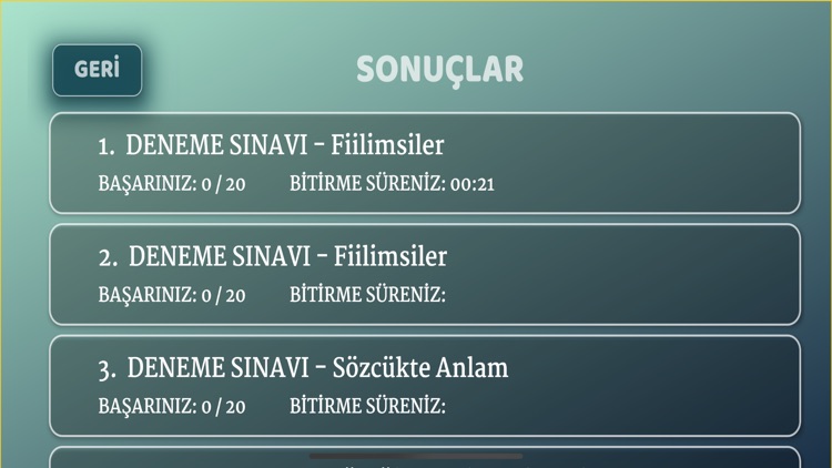 Deneyim Türkçe Denemeleri screenshot-3