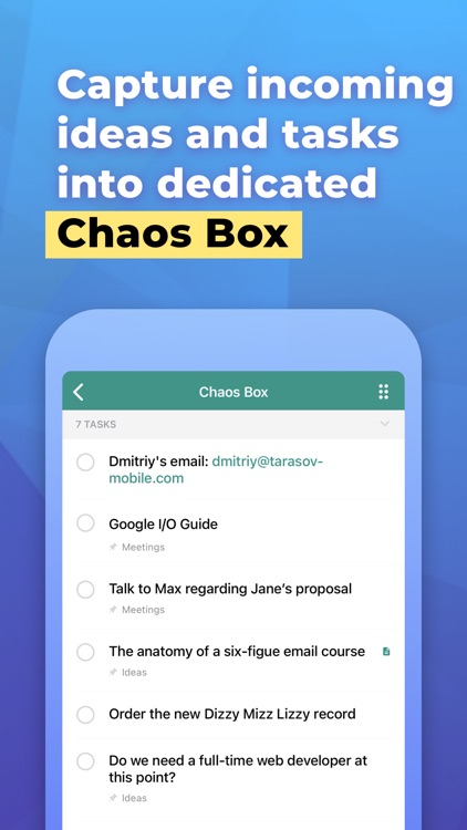 Chaos Control™: GTD Task List screenshot-6
