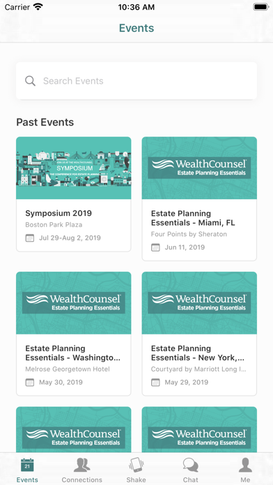 WealthCounsel Events screenshot 2