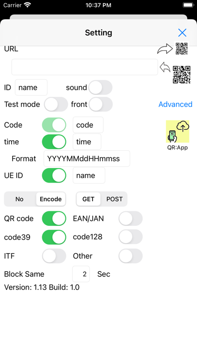 QR code reader to web screenshot 2