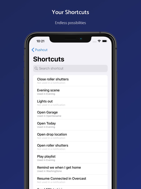 iPad Image of Pushcut: Shortcuts Automation