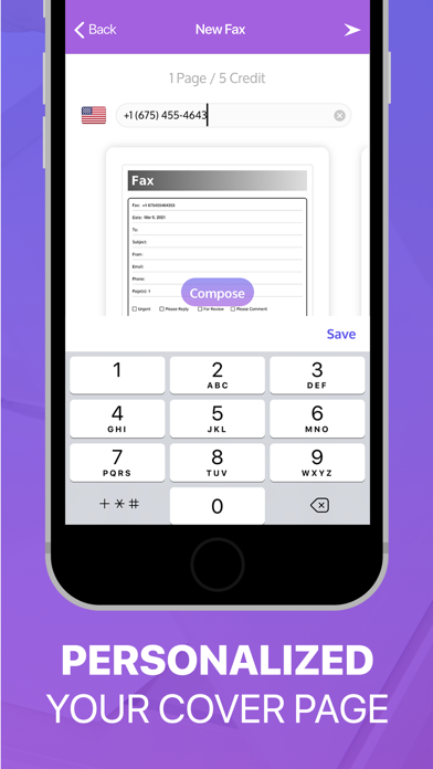 ioFax - Send Fax from device screenshot