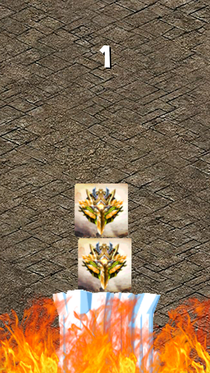 Boxes stacked-Precise fall