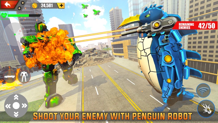 Penguin Robot Car - War Robot