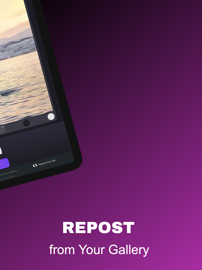 Repost for Instagram ·