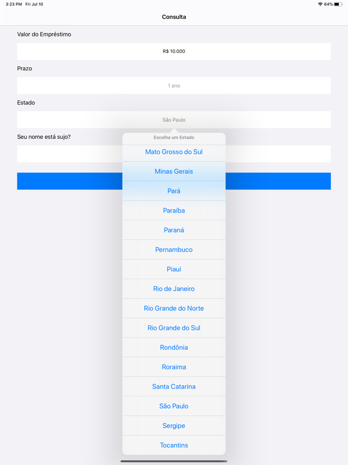 Consulta Empréstimo