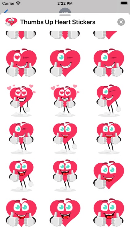 Thumbs Up Heart Stickers screenshot-5