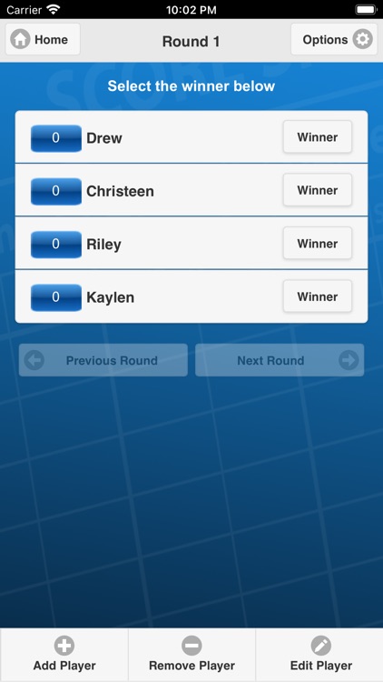 Poker Pool Scorecard