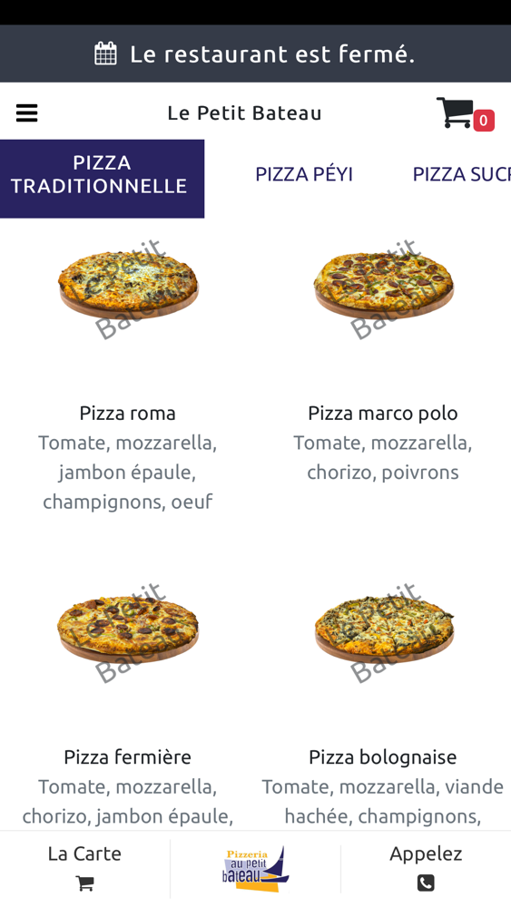 Pizzeria du Petit Bateau App for iPhone - Free Download Pizzeria du ...