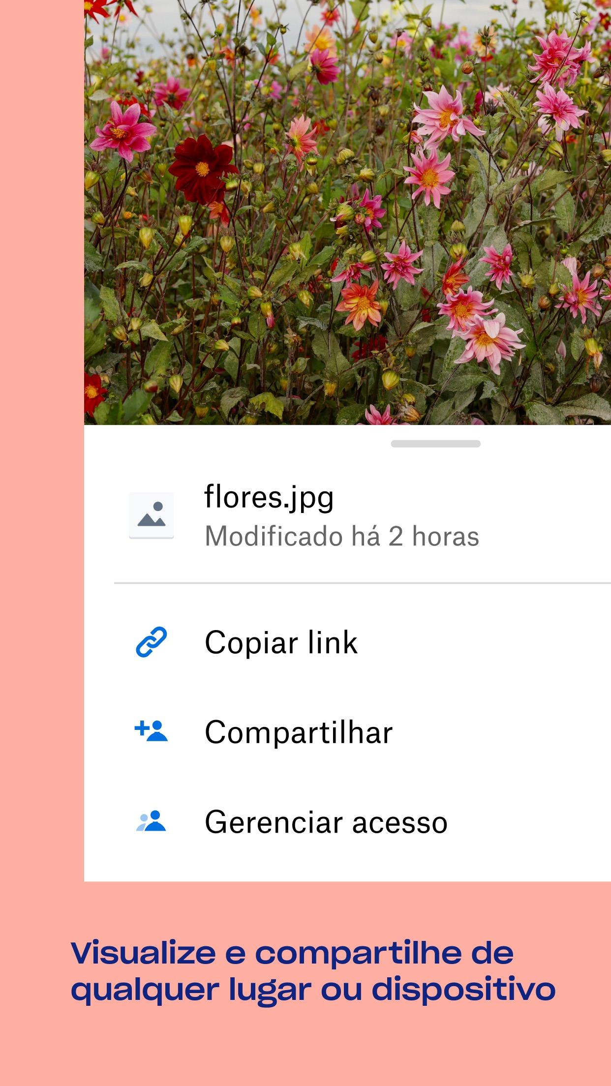 Screenshot do app Dropbox - Salve, compartilhe