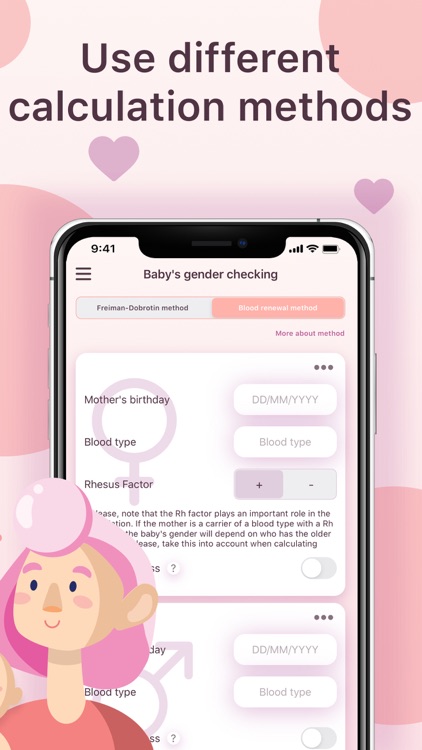 Future baby's gender planner