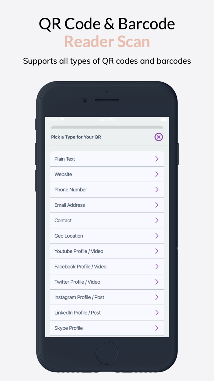 QR Code  Barcode Reader Scan