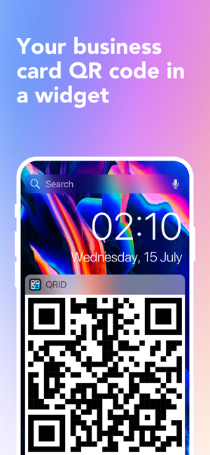 QRID Business card in a widget(圖2)-速報App