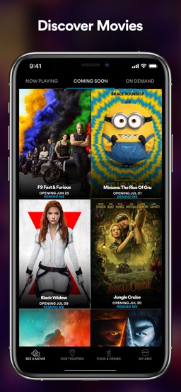 AMC Theatres: Movies & More app screenshot