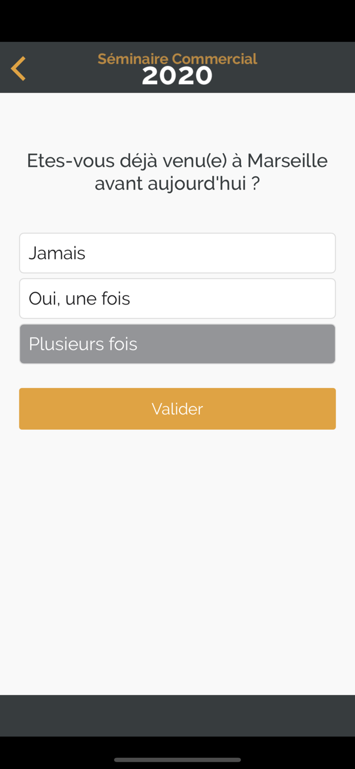 Séminaire Commercial 2020