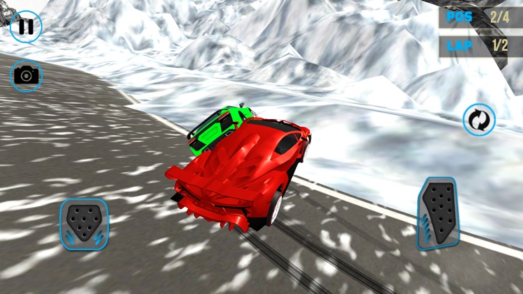 Lamborghini Car Snow Racing