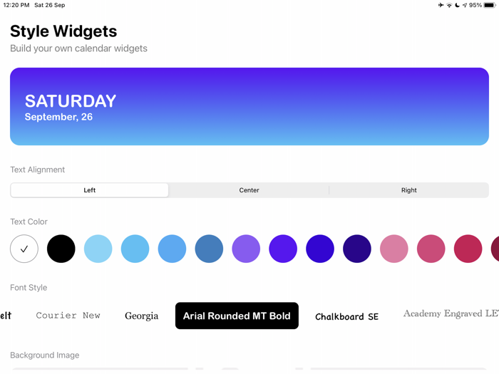 Style Widgets