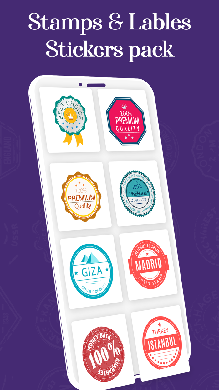 Labels  Stamps Stickers Pack