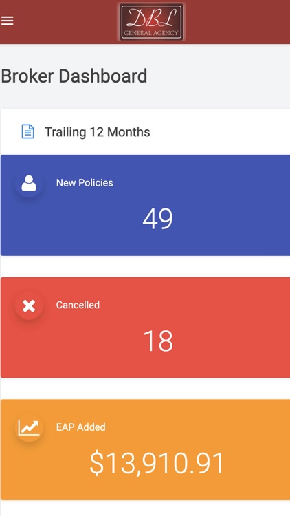 DBL Center Broker Dashboard