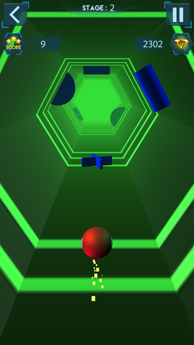 3D Tunnel Color Ball Runner screenshot 3