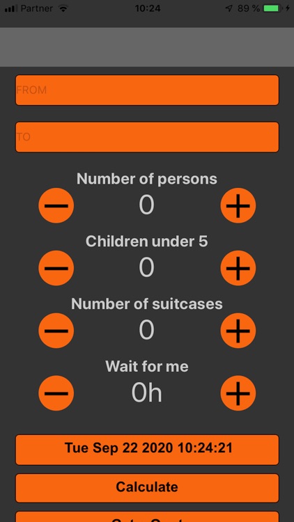 BookTaxi Calculator