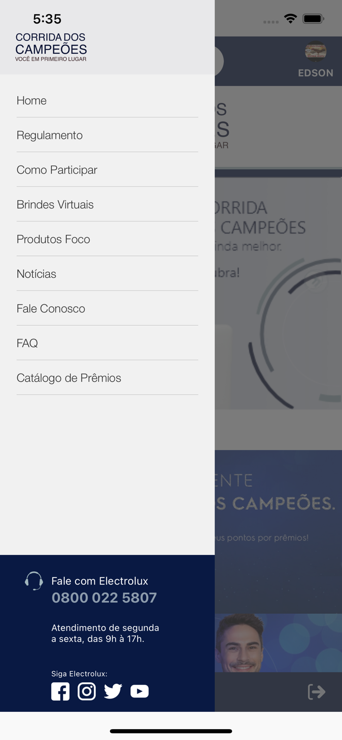 Corrida Campeões Electrolux