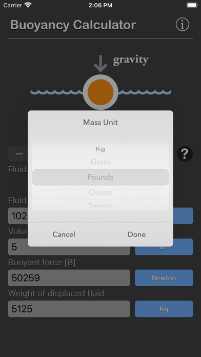 Buoyancy Calculator screenshot 4