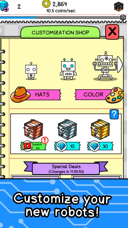 Robot Evolution: Android Merge screenshot-3